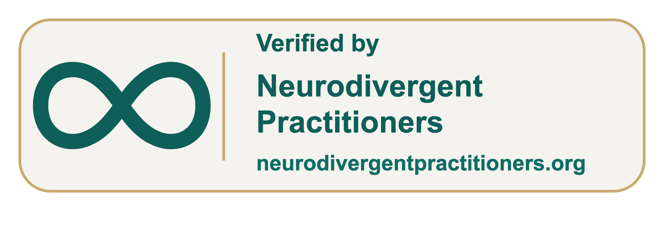 Neurodivergent Practitioners verified badge