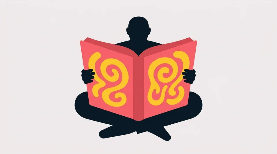 Person reading and reflecting — becoming a student of your ADHD